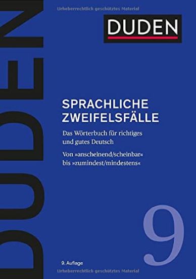 Duden ? Sprachliche Zweifelsfälle