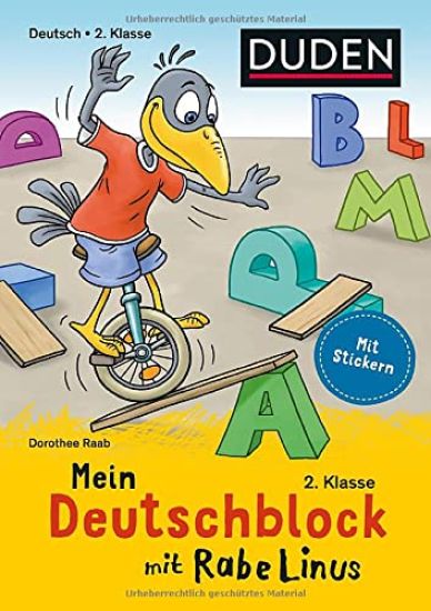 Mein Deutschblock mit Rabe Linus - 2. Klasse