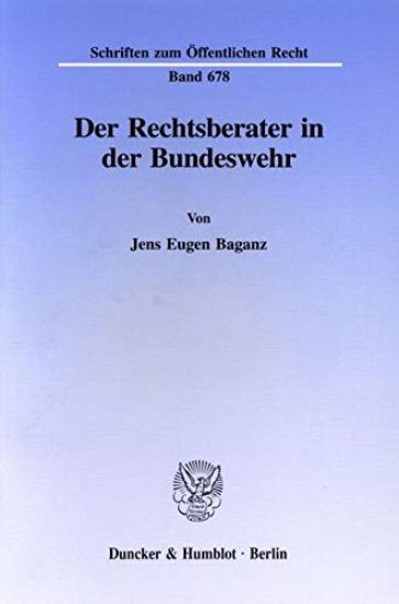 Der Rechtsberater in Der Bundeswehr
