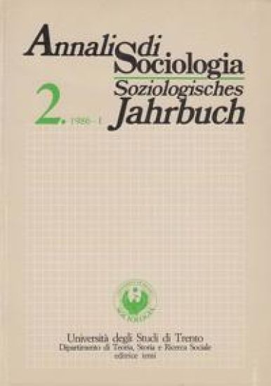 Annali Di Sociologia / Soziologisches Jahrbuch: Bd. 2. (1986) I. Atti del Convegno Su Roberto Michels Nel 5 Anniversario Della Morte / Ergebnisse Der