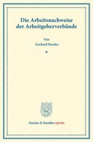 Die Arbeitsnachweise Der Arbeitgeberverbande