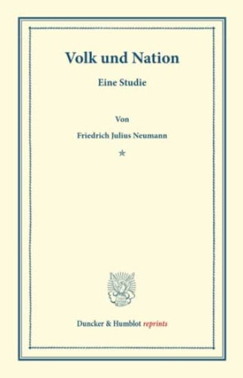 Volk Und Nation: Eine Studie