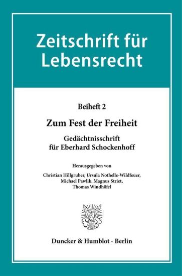 Zum Fest Der Freiheit: Gedachtnisschrift Fur Eberhard Schockenhoff