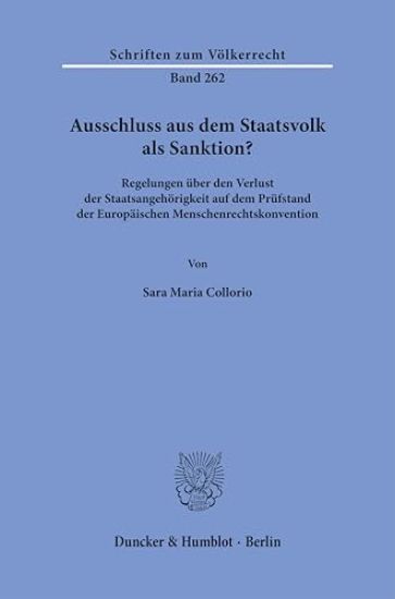 Ausschluss aus dem Staatsvolk als Sanktion?