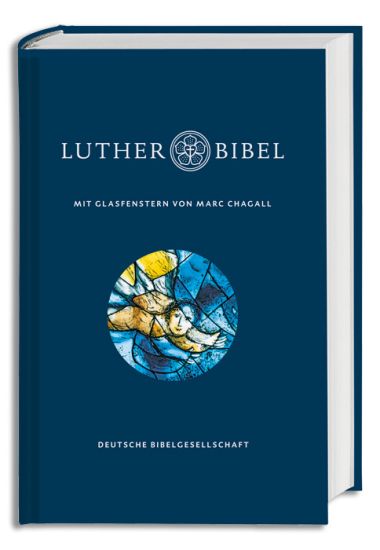Lutherbibel mit Glasfenstern von Marc Chagall