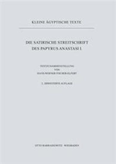 Die Satirische Streitschrift Des Papyrus Anastasi I