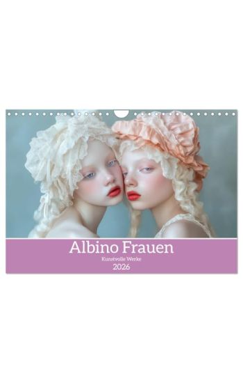 Albino Frauen - Kunstvolle Werke (Wandkalender 2026 DIN A4 quer), CALVENDO Monatskalender
