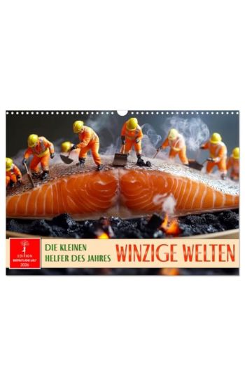 Winzige Welten - die kleinen Helfer des Jahres (Wandkalender 2026 DIN A3 quer), CALVENDO Monatskalender