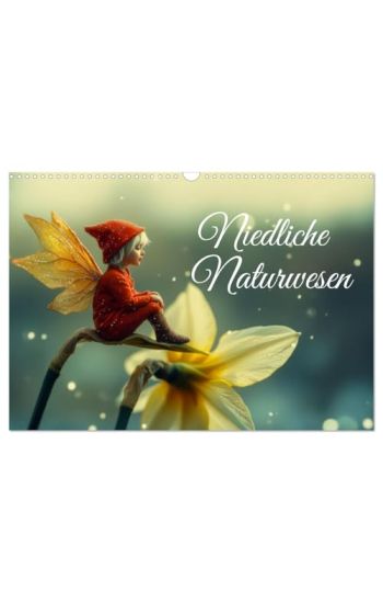 Niedliche Naturwesen (Wandkalender 2026 DIN A3 quer), CALVENDO Monatskalender