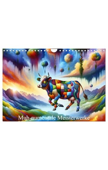 Muh-numentale Meisterwerke (Wandkalender 2026 DIN A4 quer), CALVENDO Monatskalender