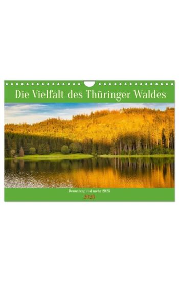 Die Vielfalt des Thüringer Waldes (Wandkalender 2026 DIN A4 quer), CALVENDO Monatskalender