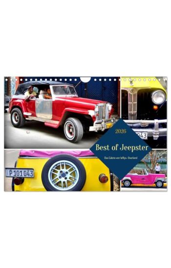 Best of Jeepster - Das Cabrio von Willys-Overland (Wandkalender 2026 DIN A4 quer), CALVENDO Monatskalender