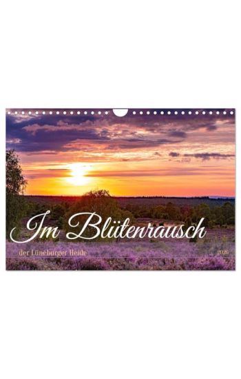Im Blütenrausch der Lüneburger Heide (Wandkalender 2026 DIN A4 quer), CALVENDO Monatskalender