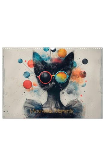 Miau-velous Momente (Wandkalender 2026 DIN A3 quer), CALVENDO Monatskalender
