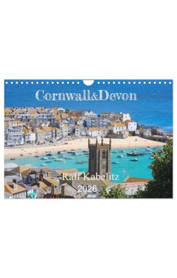 Cornwall & Devon 2026 (Wandkalender 2026 DIN A4 quer), CALVENDO Monatskalender
