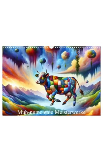 Muh-numentale Meisterwerke (Wandkalender 2026 DIN A3 quer), CALVENDO Monatskalender