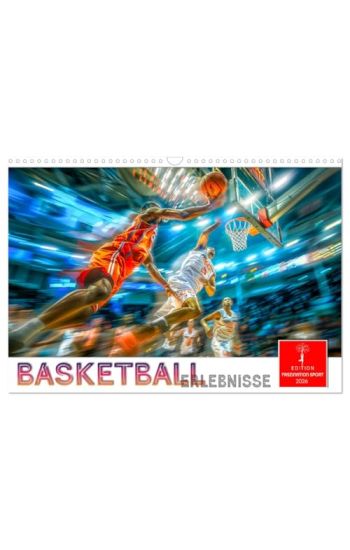 Basketball Erlebnisse (Wandkalender 2026 DIN A3 quer), CALVENDO Monatskalender