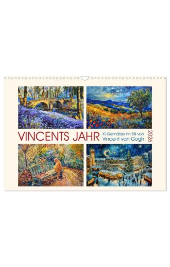 Vincents Jahr (Wandkalender 2026 DIN A3 quer), CALVENDO Monatskalender