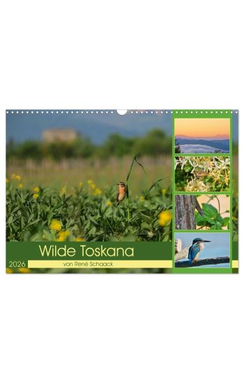 Wilde Toskana - von René Schaack (Wandkalender 2026 DIN A3 quer), CALVENDO Monatskalender