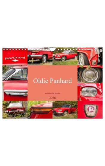Oldie Panhard - Klassiker für Kenner (Wandkalender 2026 DIN A4 quer), CALVENDO Monatskalender