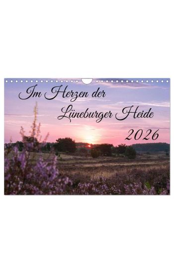 Im Herzen der Lüneburger Heide (Wandkalender 2026 DIN A4 quer), CALVENDO Monatskalender