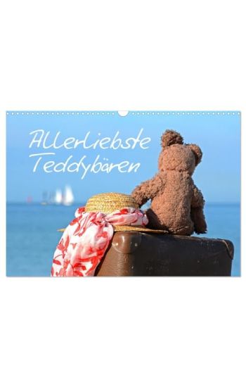 Allerliebste Teddybären (Wandkalender 2026 DIN A3 quer), CALVENDO Monatskalender