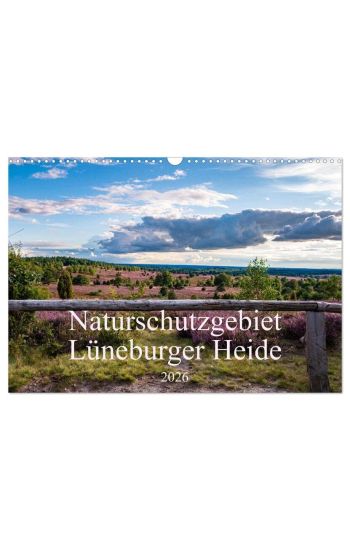 Naturschutzgebiet Lüneburger Heide (Wandkalender 2026 DIN A3 quer), CALVENDO Monatskalender