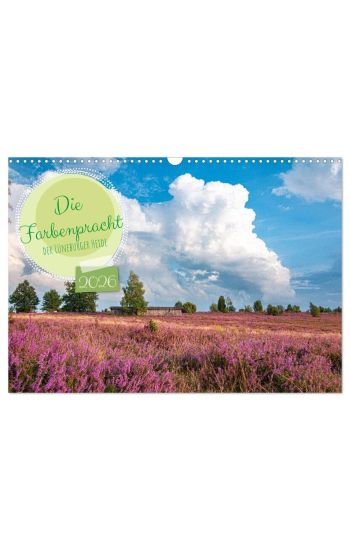 Die Farbenpracht der Lüneburger Heide (Wandkalender 2026 DIN A3 quer), CALVENDO Monatskalender