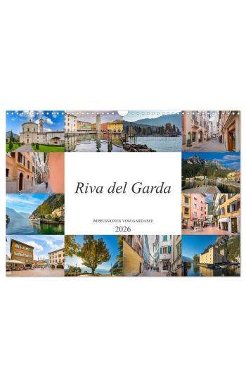Riva del Garda Impressionen vom Gardasee (Wandkalender 2026 DIN A3 quer), CALVENDO Monatskalender