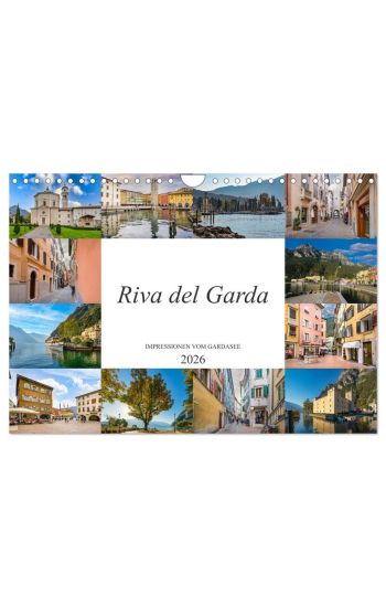 Riva del Garda Impressionen vom Gardasee (Wandkalender 2026 DIN A4 quer), CALVENDO Monatskalender