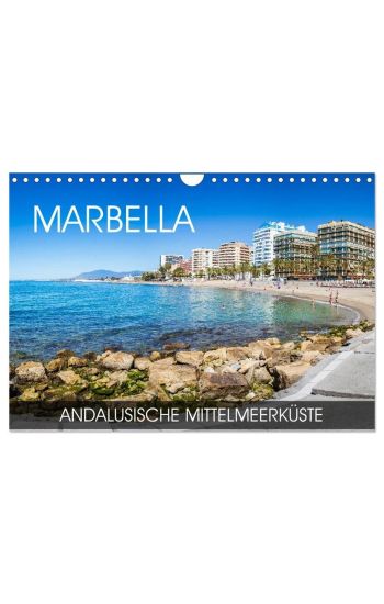 Marbella - andalusische Mittelmeerküste (Wandkalender 2026 DIN A4 quer), CALVENDO Monatskalender