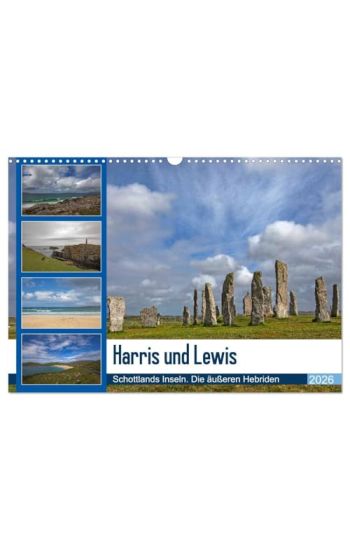 Harris und Lewis - Schottlands Inseln. Die äußeren Hebriden (Wandkalender 2026 DIN A3 quer), CALVENDO Monatskalender