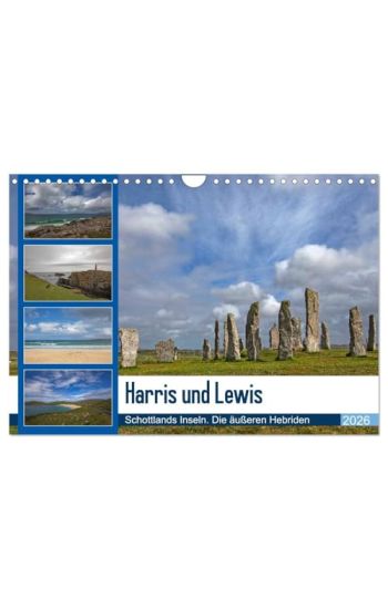 Harris und Lewis - Schottlands Inseln. Die äußeren Hebriden (Wandkalender 2026 DIN A4 quer), CALVENDO Monatskalender