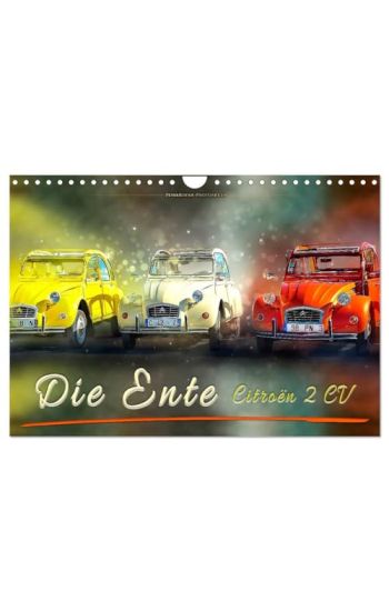 Die Ente - Citroën 2CV (Wandkalender 2026 DIN A4 quer), CALVENDO Monatskalender