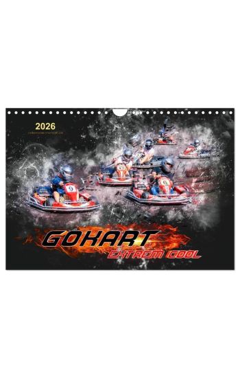 GoKart - extrem cool (Wandkalender 2026 DIN A4 quer), CALVENDO Monatskalender