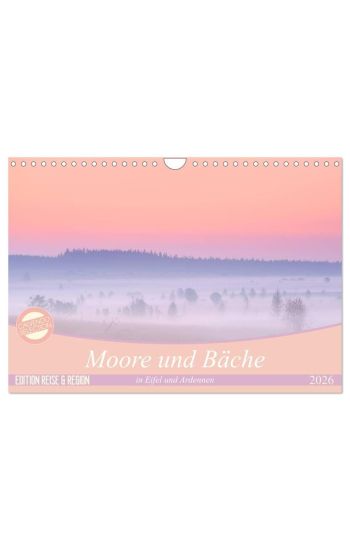 Moore und Bäche in Eifel und Ardennen (Wandkalender 2026 DIN A4 quer), CALVENDO Monatskalender