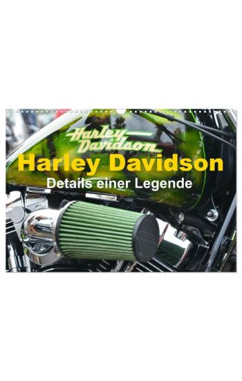 Harley Davidson - Details einer Legende (Wandkalender 2026 DIN A3 quer), CALVENDO Monatskalender