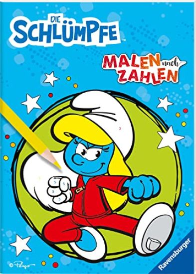 Die Schlümpfe: Malen nach Zahlen ab 5