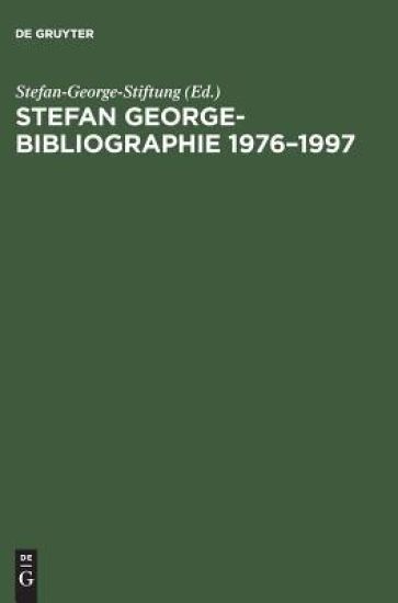 Stefan George-bibliographie 1976-1997