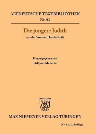 Die Jüngere Judith Aus Der Vorauer Handschrift