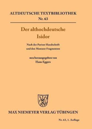 Der althochdeutsche Isidor