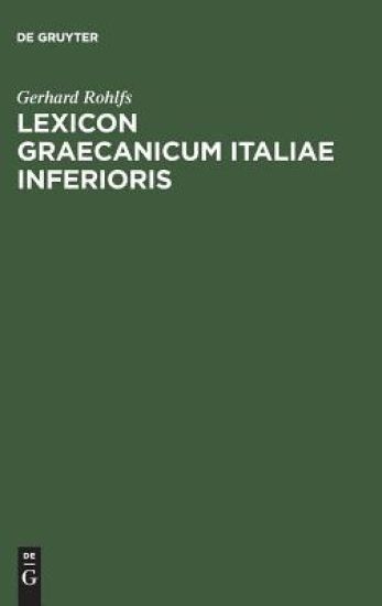 Lexicon Graecanicum Italiae Inferioris