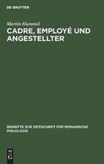 Cadre, employé und Angestellter