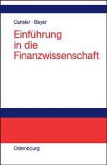 Einführung in die Finanzwissenschaft