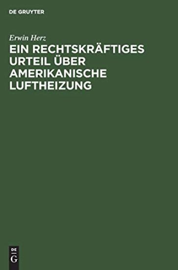 Ein Rechtskräftiges Urteil Über Amerikanische Luftheizung
