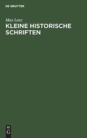 Kleine Historische Schriften