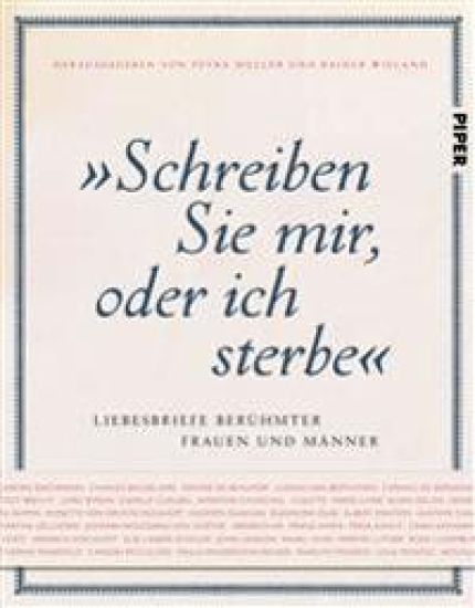 "Schreiben Sie mir, oder ich sterbe"