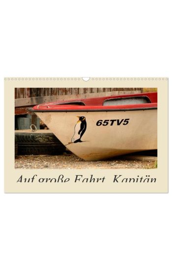 Auf große Fahrt, Kapitän (Wandkalender 2026 DIN A3 quer), CALVENDO Monatskalender