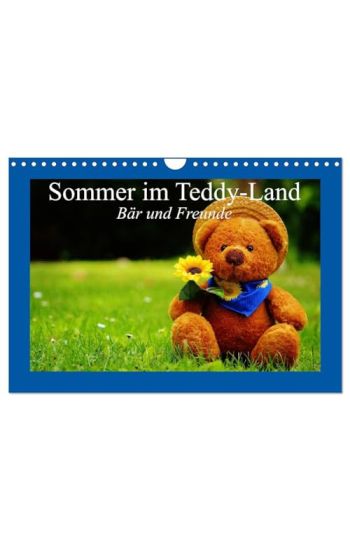 Sommer im Teddy-Land. Bär und Freunde (Wandkalender 2026 DIN A4 quer), CALVENDO Monatskalender