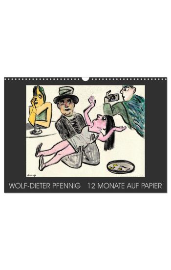 Wolf-Dieter Pfenning - 12 Monate auf Papier (Wandkalender 2026 DIN A3 quer), CALVENDO Monatskalender